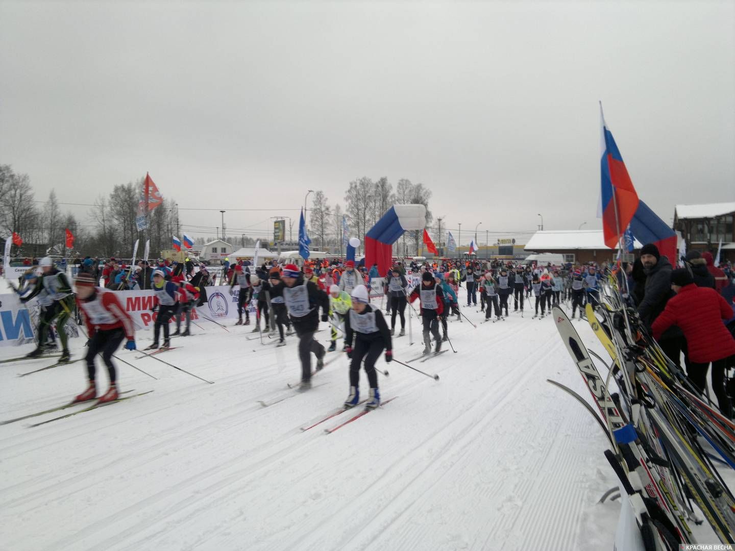 Первые метры лыжной трассы