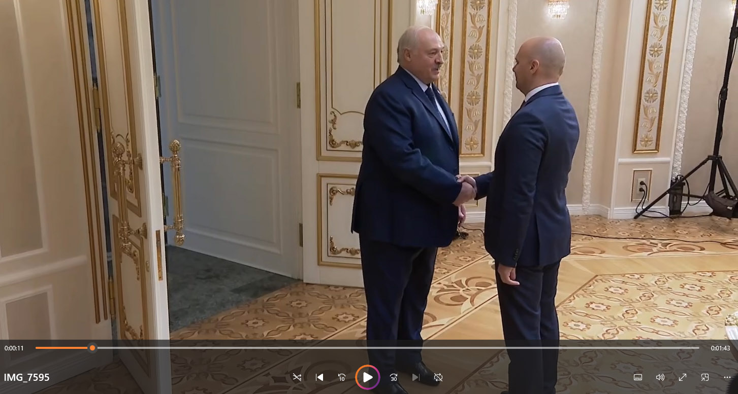 Встреча президента Белоруссии Александра Лукашенко и губернатора Калининградской области Алексея Беспрозванных в Минске
