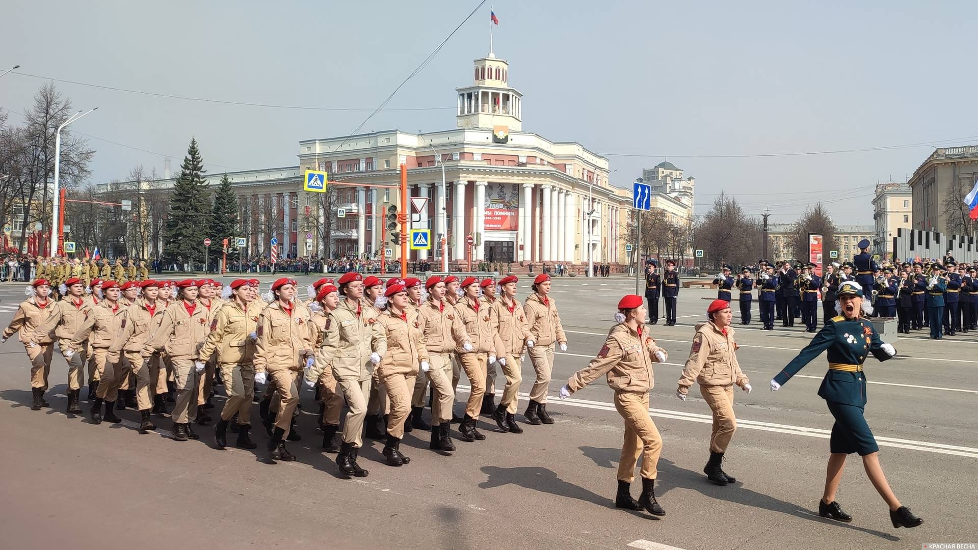 Парадный расчет Юнармии. Кемерово 9 мая 2023 года