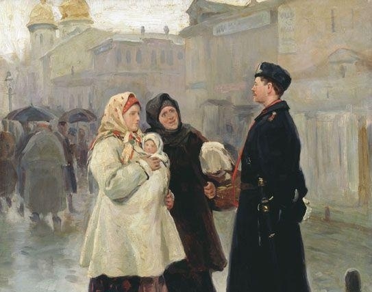 Николай Корнилович Пимоненко. Встреча с земляком (фрагмент). 1908