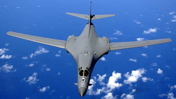 Бомбардировщики B-1B Lancer ВВС США.