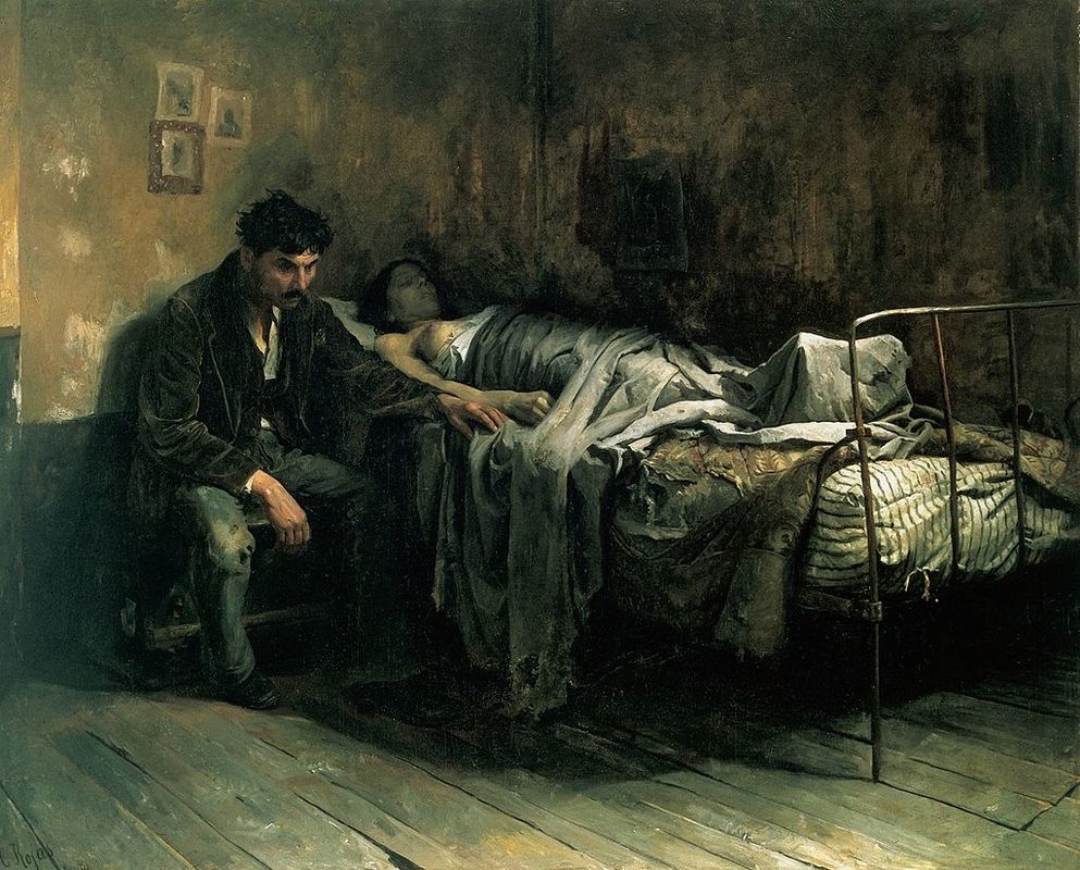 Кристобаль Рохас. Бедность. 1886