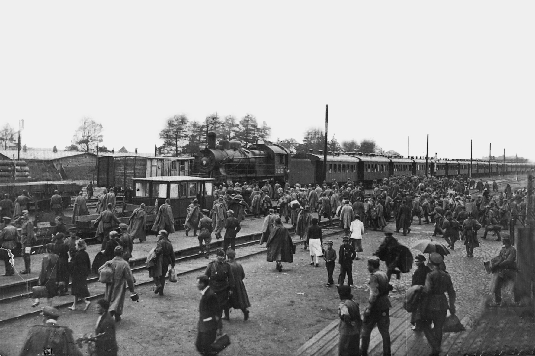 Вокзал станции «Токсово», 1943 год