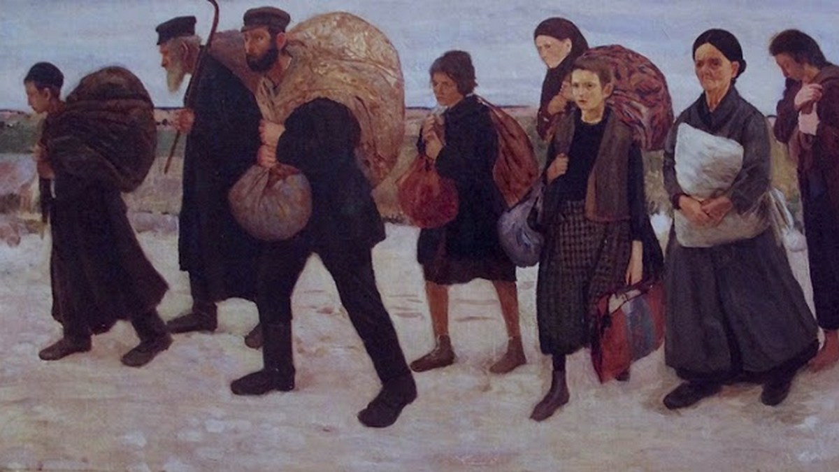 Маурицио Минковский. Беженцы (Фрагмент). 1906-1909