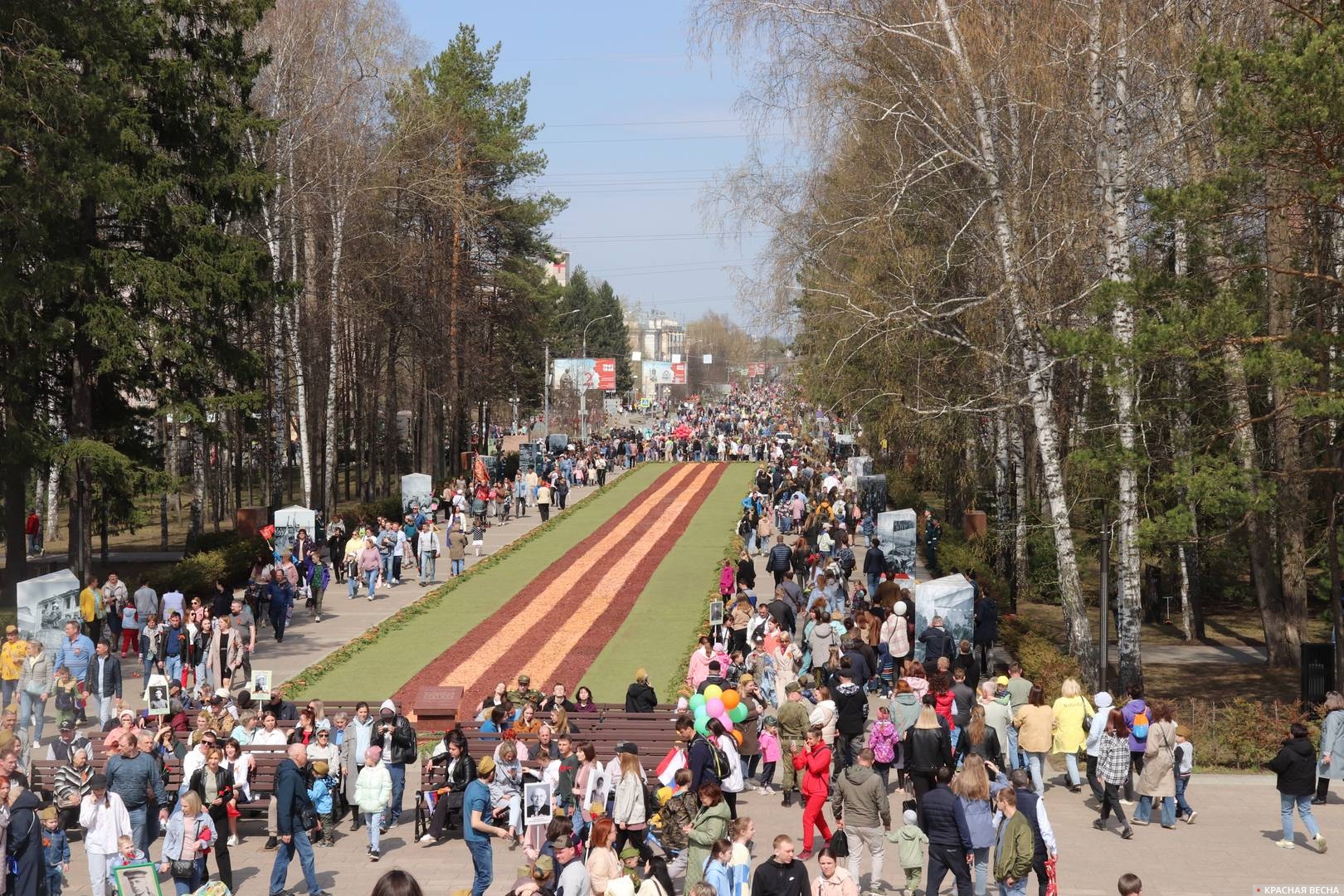 Томск. Парад Победы. Проспект Ленина