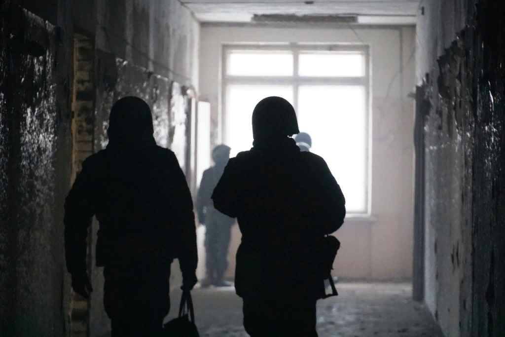 Тренировака росгвардейцев