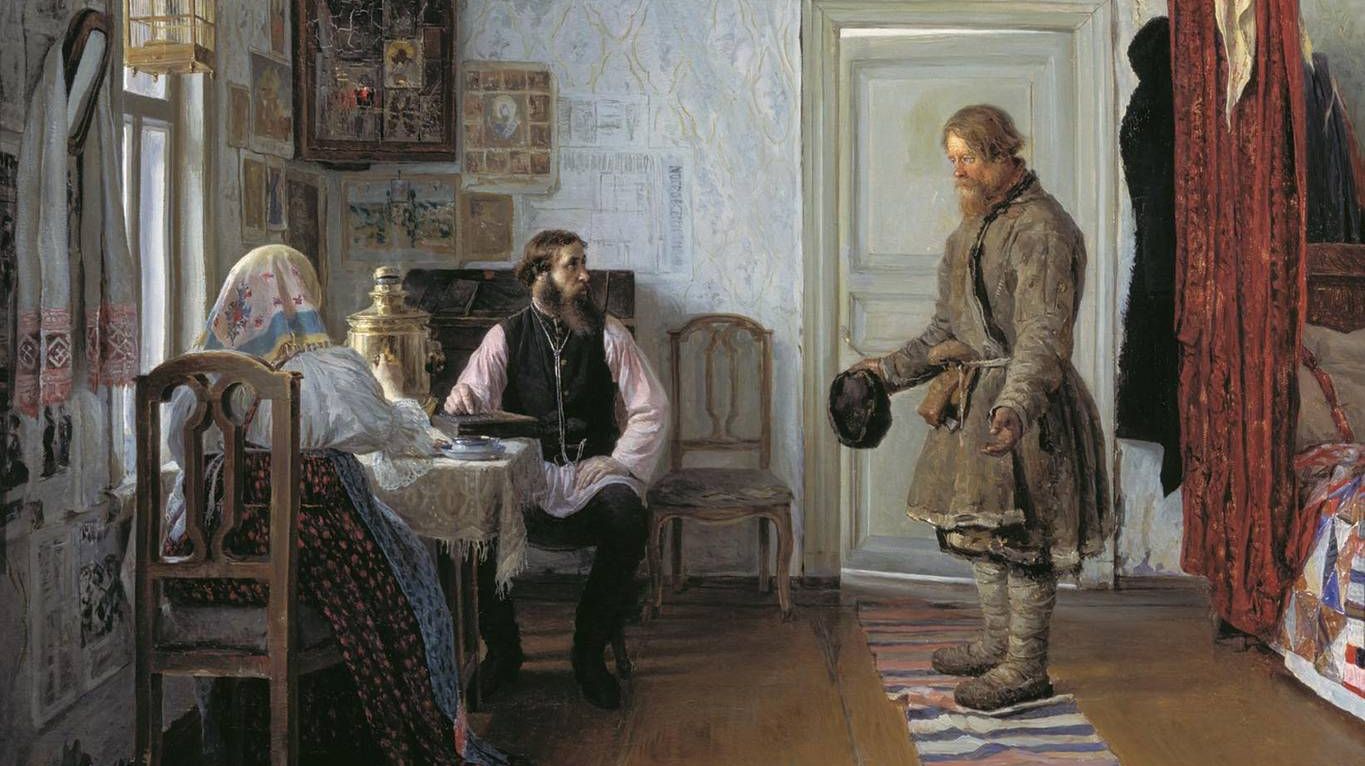 Богданов Иван. За расчетом. 1890.