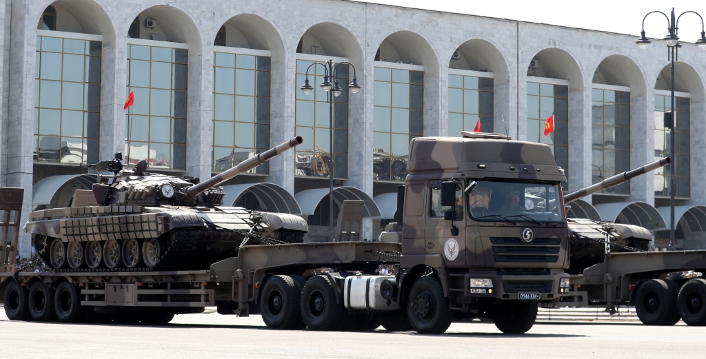 Военная техника на параде Победы в Киргизии, 2025 год