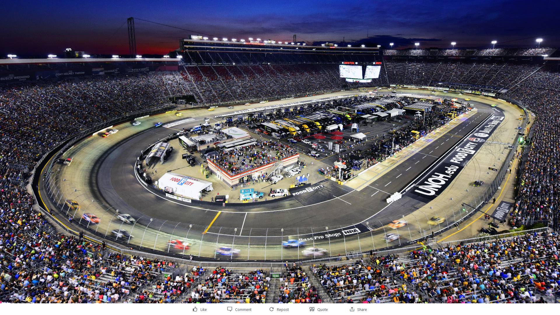 Гоночная трасса Bristol Motor Speedway