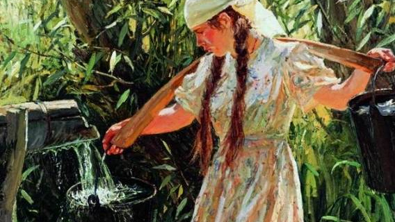 Аркадий Пластов. Родник. 1962