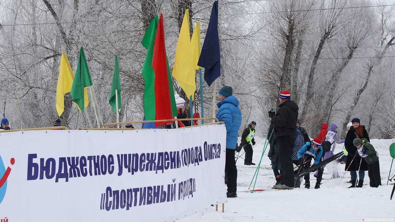 Перед лыжной гонкой