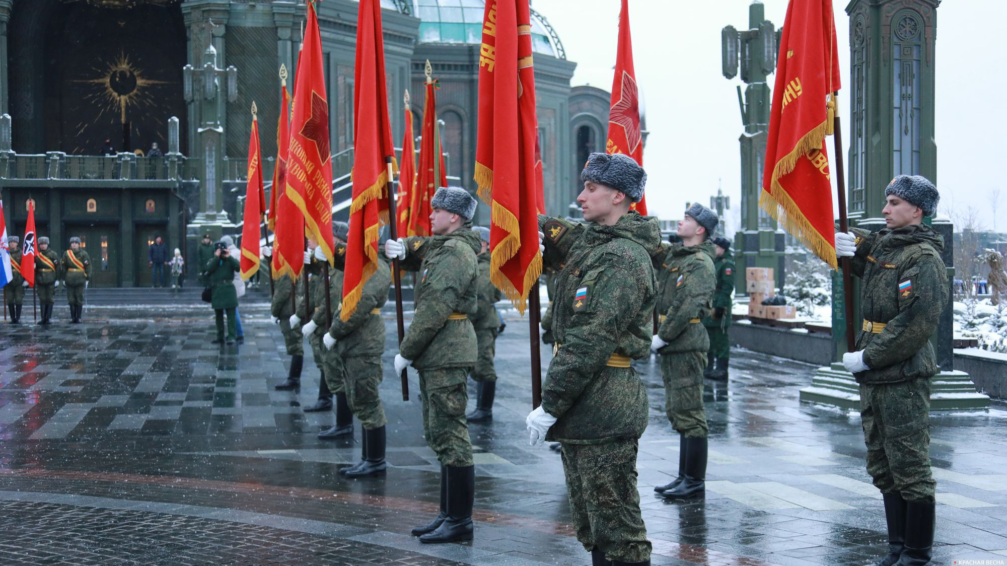 Передача знамен ЗВО 