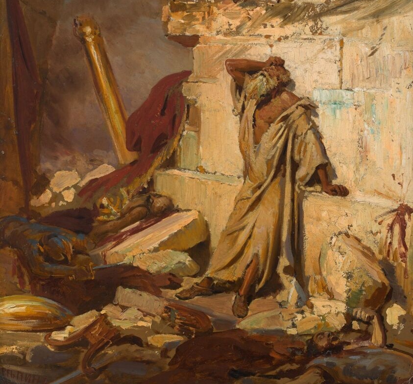 Илья Репин. Плач пророка Иеремии на развалинах Иерусалима. 1870