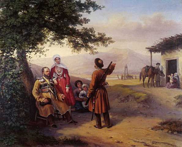 Худ. Григорий Гагарин. Портрет Арнаутовых. 1840 г