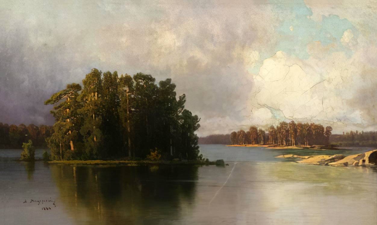 Мещерский Арсений Иванович. Вид в Финляндских шхерах. 1886 год