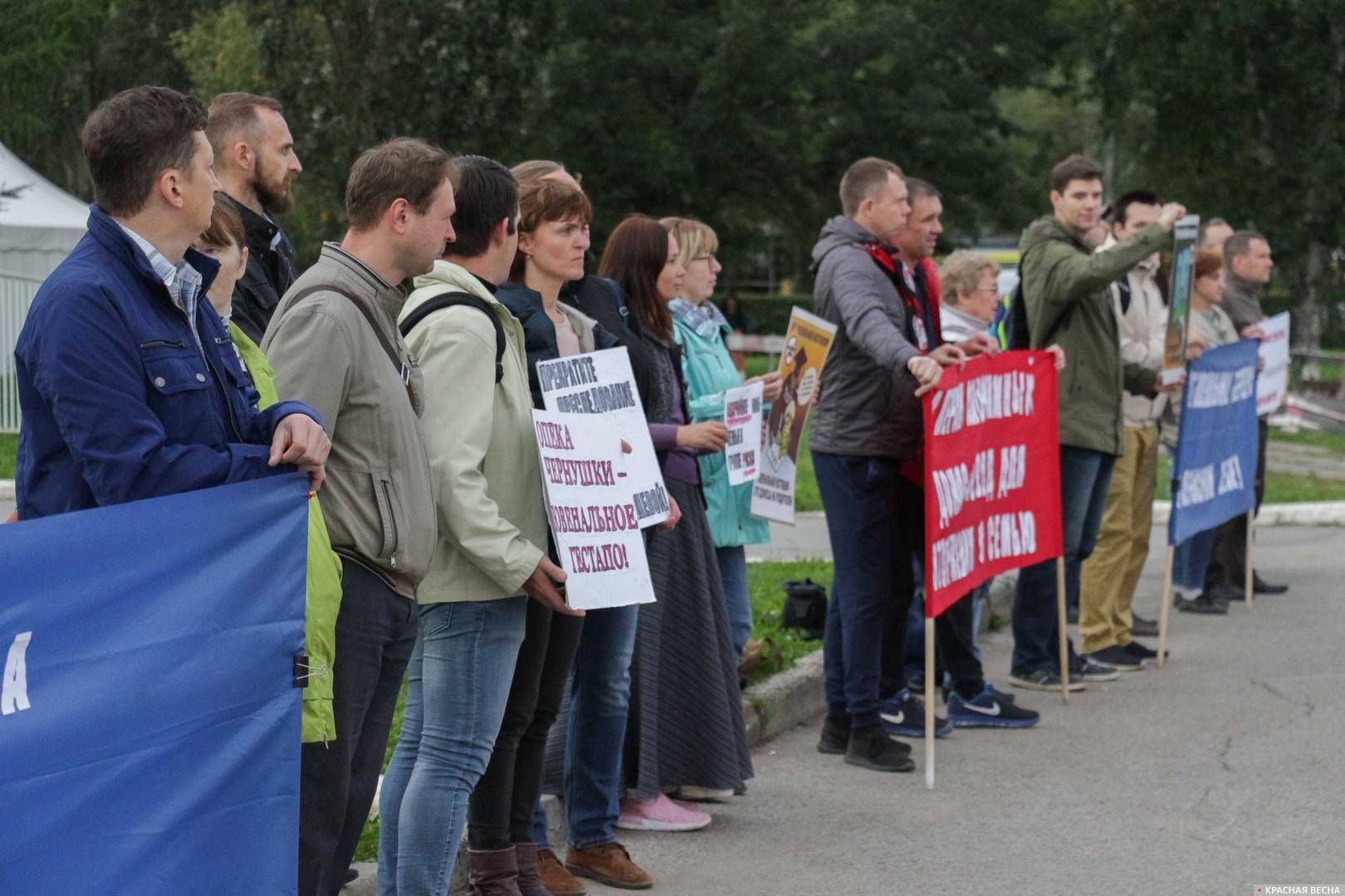 Пикет против вторжения соцслужб в семью. Пермь