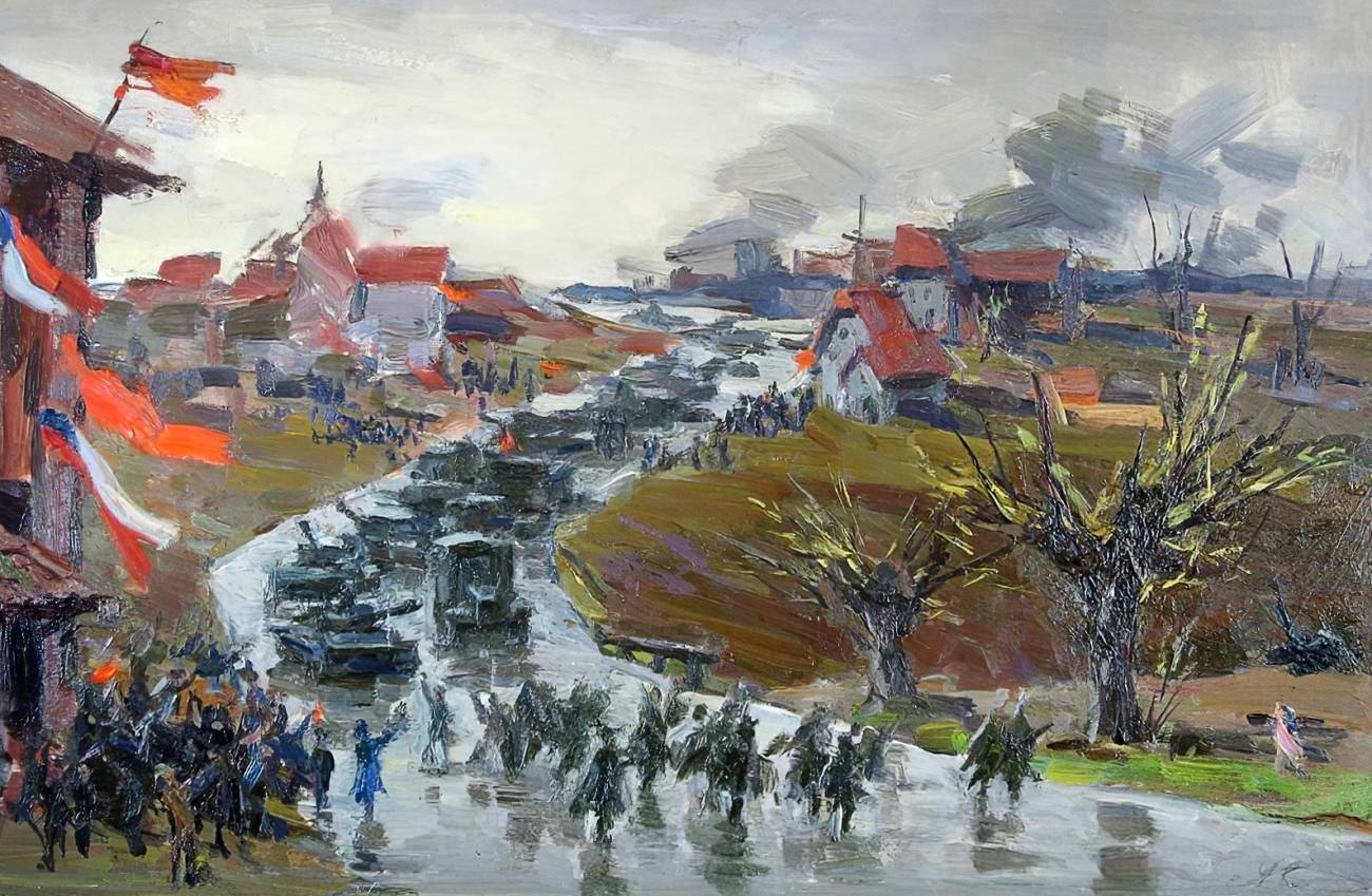 Аркадий Ставровский. Освободители (эскиз). 1950