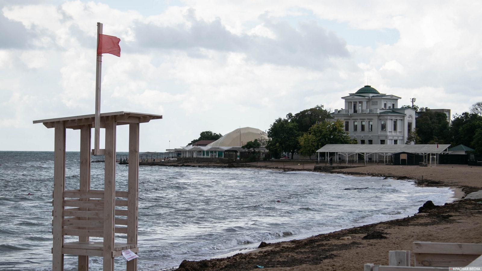 Берег Черного моря. Евпатория, Крым