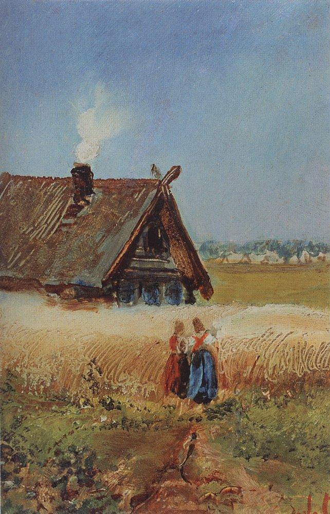 А. К. Саврасов. Кутузовская изба в Филях. 1860-е