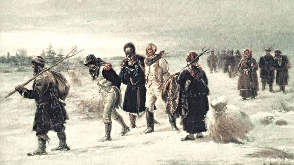 Илларион Прянишников. Пленные французы. 1874