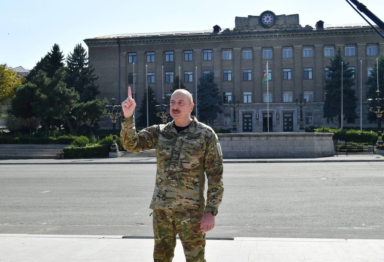 Ильхам Алиев в Степанакерте