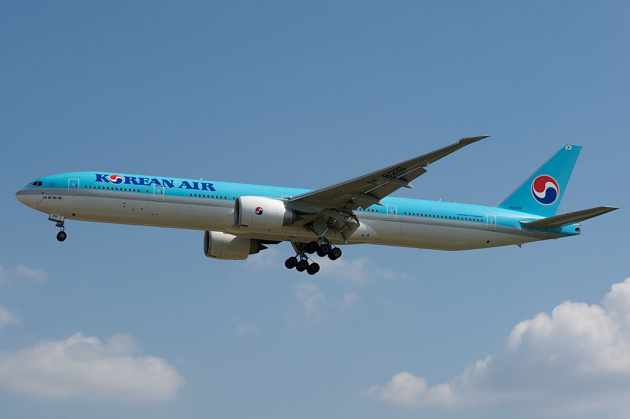 Самолет авиакомпании Korean AIr