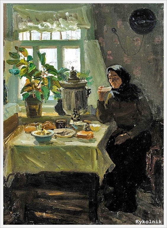 А. Волков. Тепло родного дома. 1955