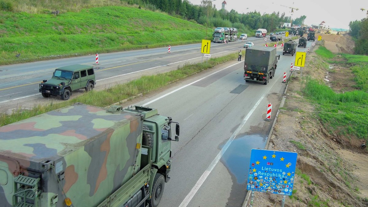 Переброска немецкой военной техники в Литву