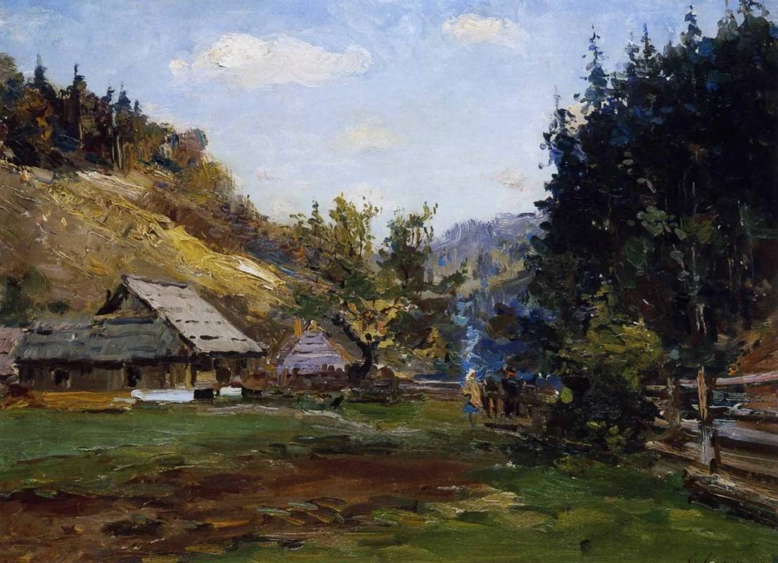 Сергей Шишко. Карпатский хутор. 1950