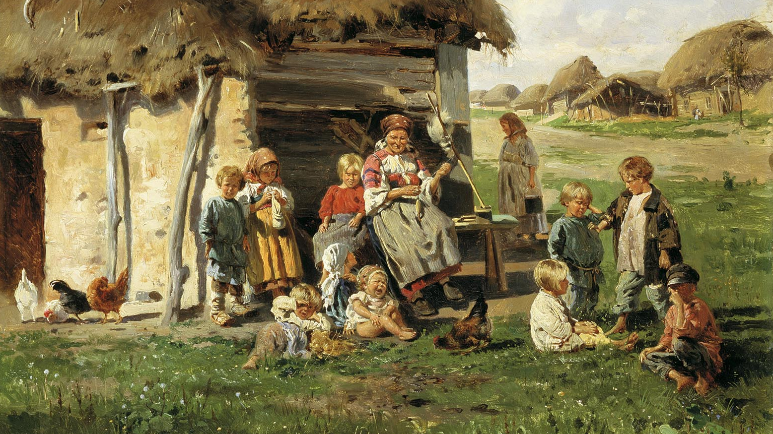 Маковский Владимир. Крестьянские дети. 1890