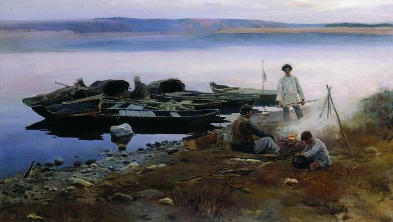 Алексей Степанов. На Волге, 1897 г.