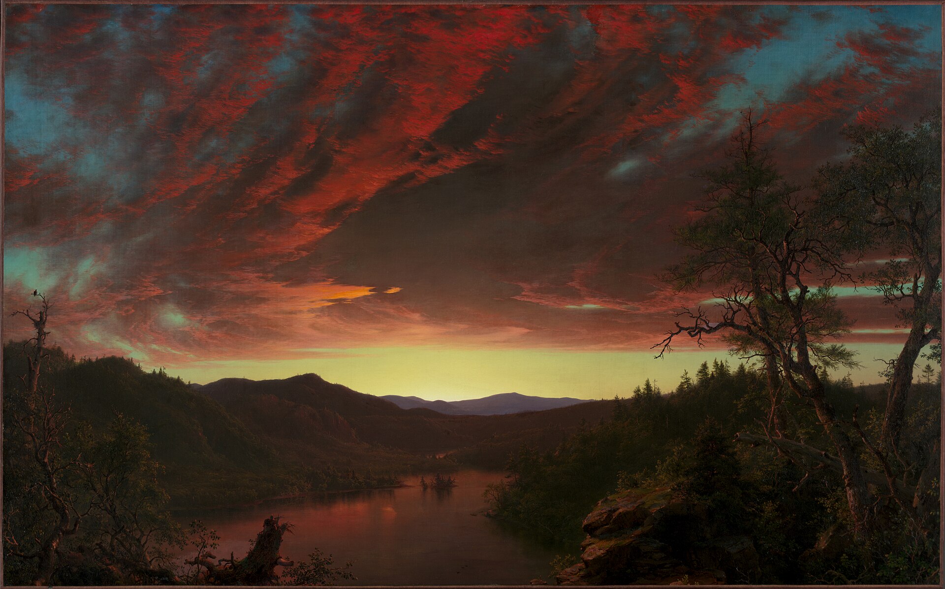 Фредерик Чёрч. Сумерки в диком краю. 1872