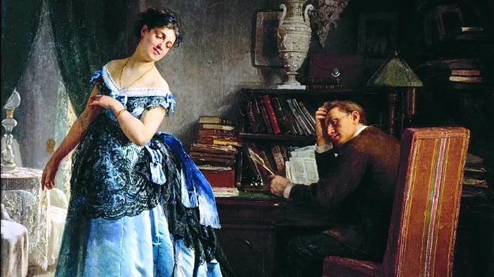 Фирс Журавлев. Жена модница (фрагмент). 1872