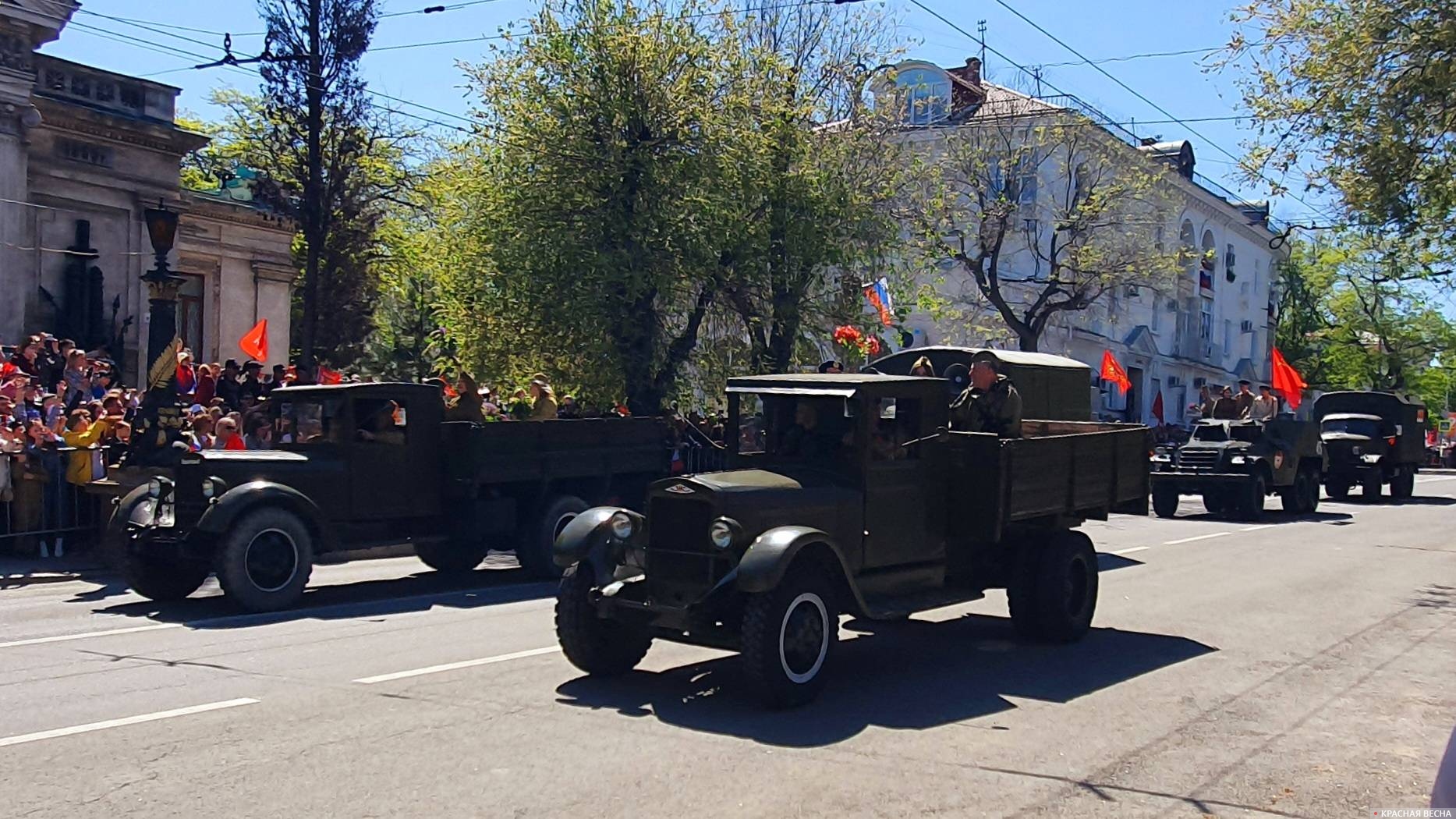 Военная техника на Параде Победы в Севастополе 