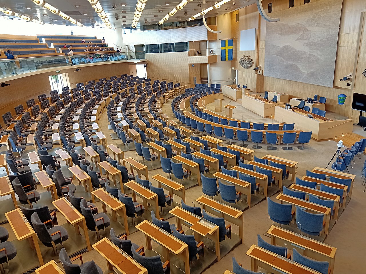 Зал в Парламенте Швеции