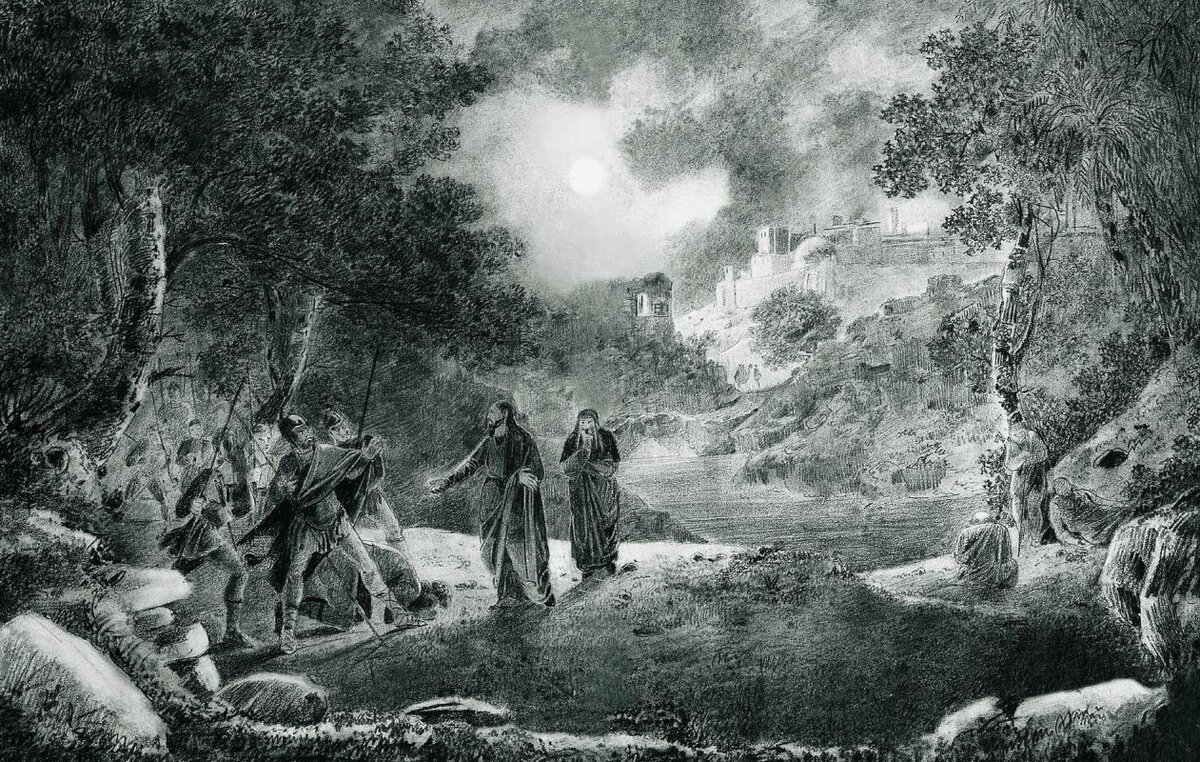 И. К. Айвазовский. Предательство Иуды. 1834