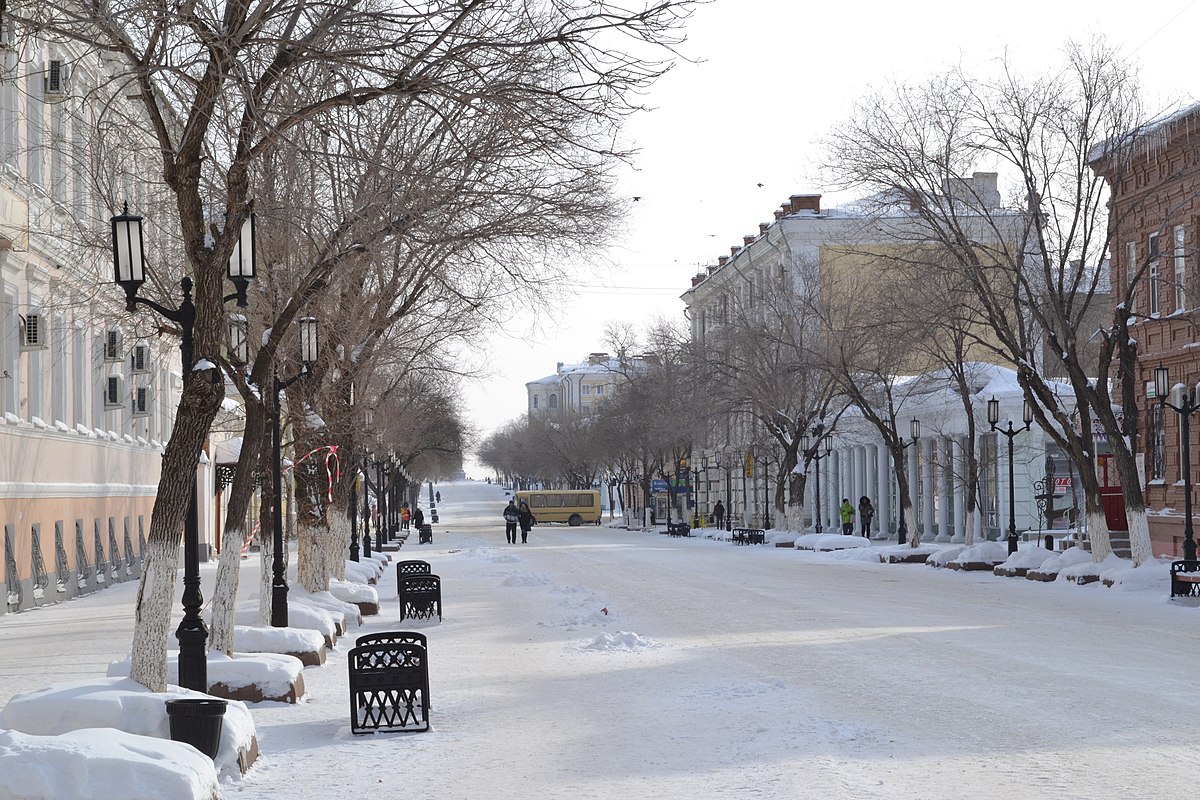 Советская улица в Оренбурге