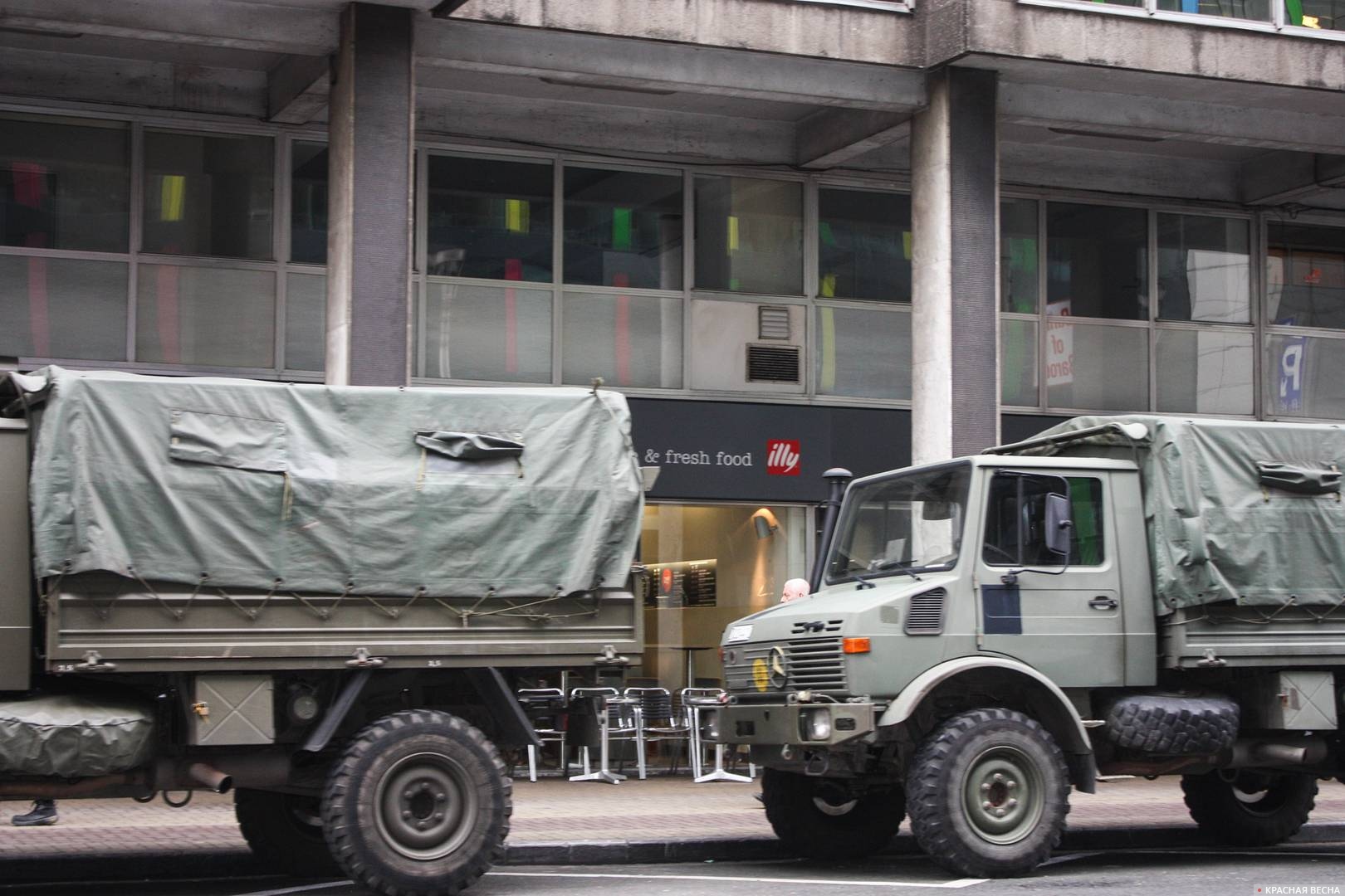 Военный грузовик. Брюссель. Бельгия