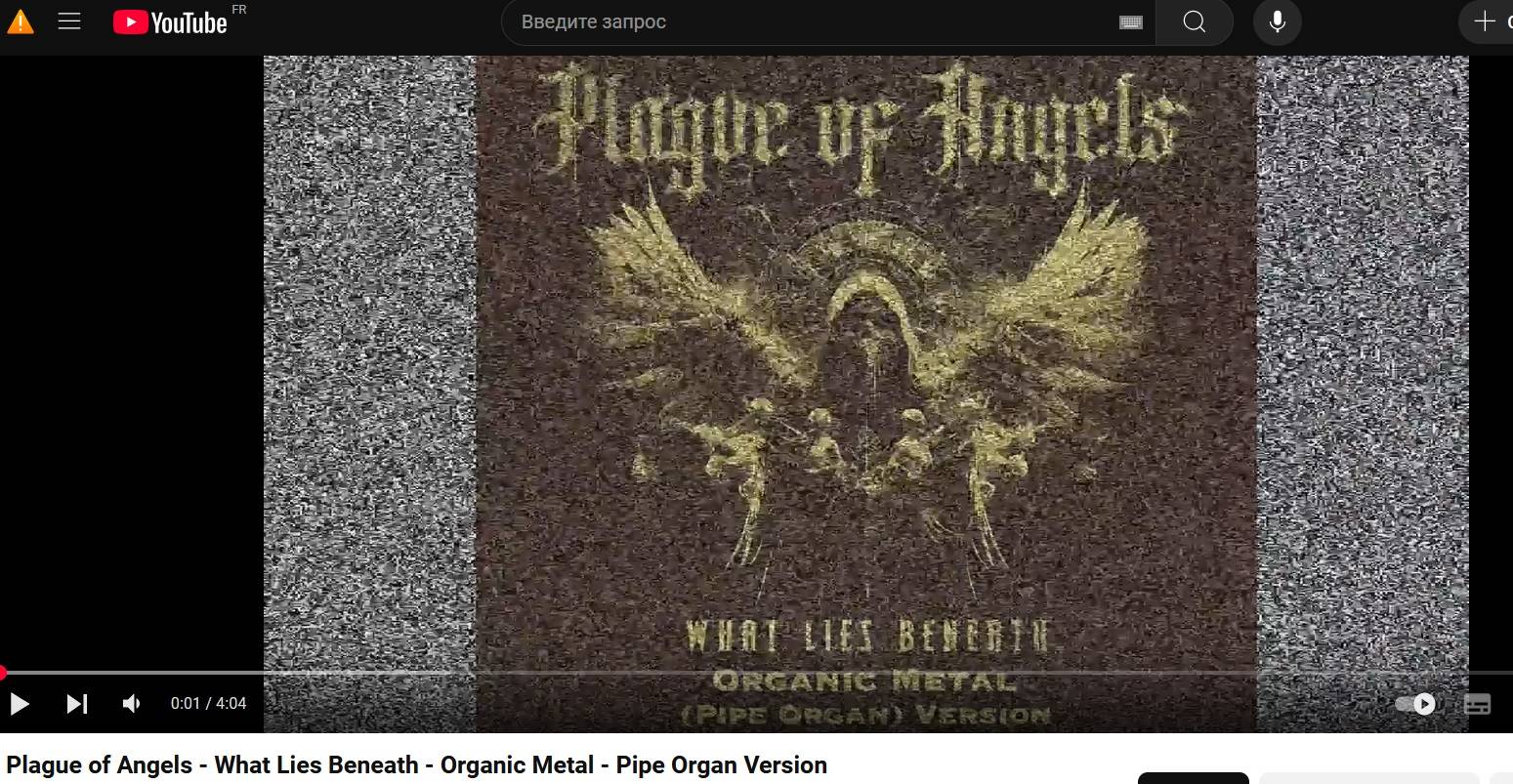Цитата из видео «Plague of Angels — What Lies Beneath — Organic Metal — Pipe Organ Version» пользователя plague_of_angels, youtube.com