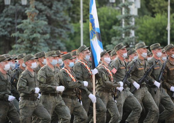 Первая репетиция парада Победы в Самаре