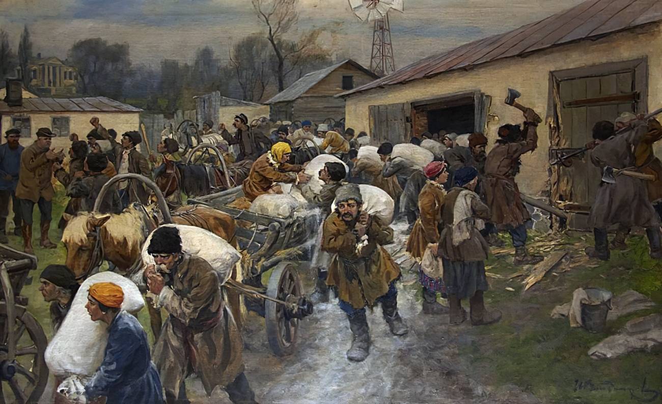 Иван Владимиров. Разгром помещичьей экономии на Украине. 1926