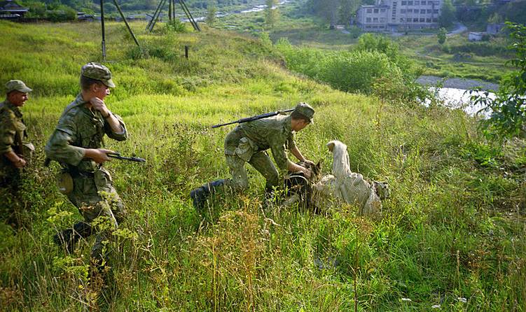 Задержание условного нарушителя границы