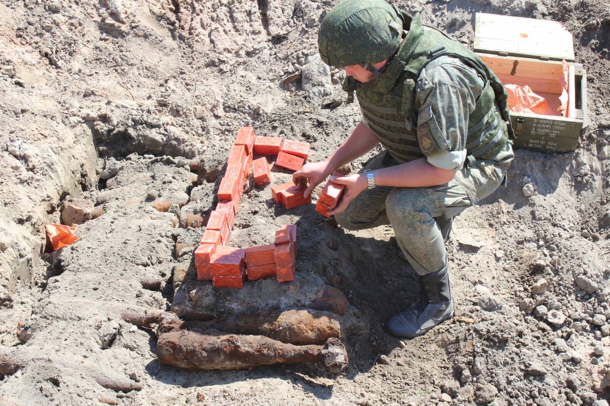 Обезвреживание боеприпасов времен Великой Отечественной войны