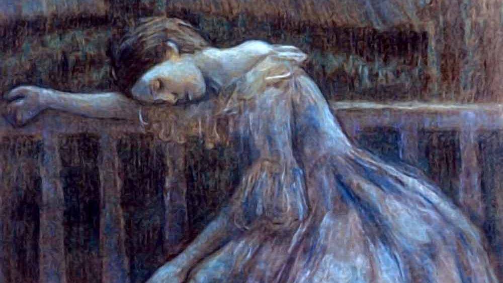 Виктор Эльпидифорович Борисов-Мусатов. Одиночество. Грусть (фрагмент). 1905