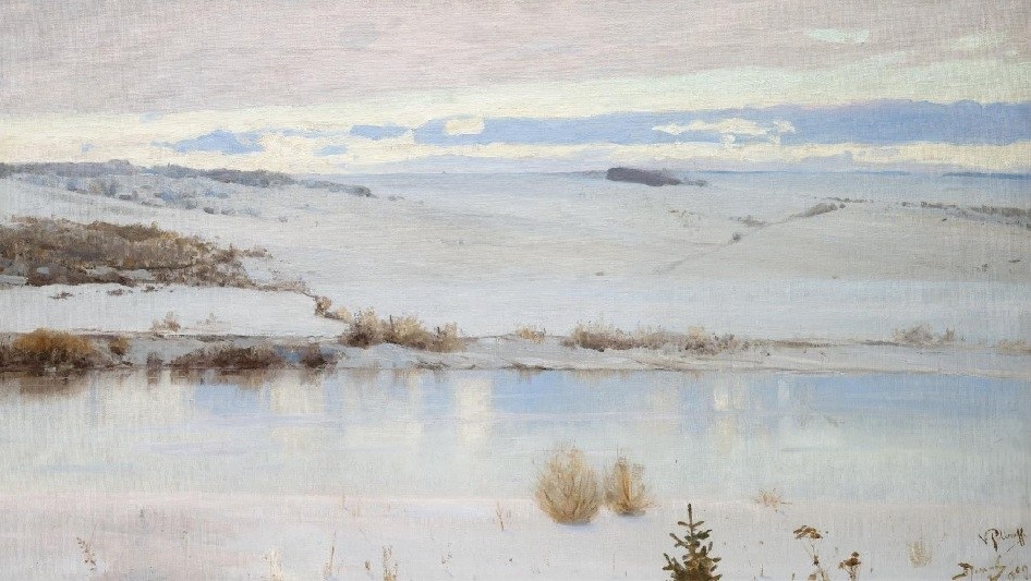 Василий Поленов. Первый снег (фрагмент). 1892