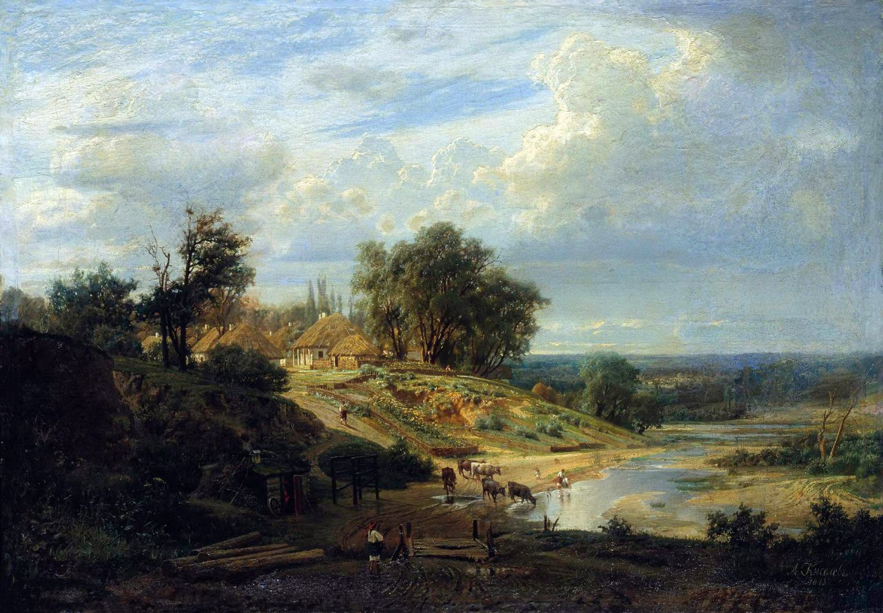 Александр Киселёв. Вид окрестностей Харькова. 1875