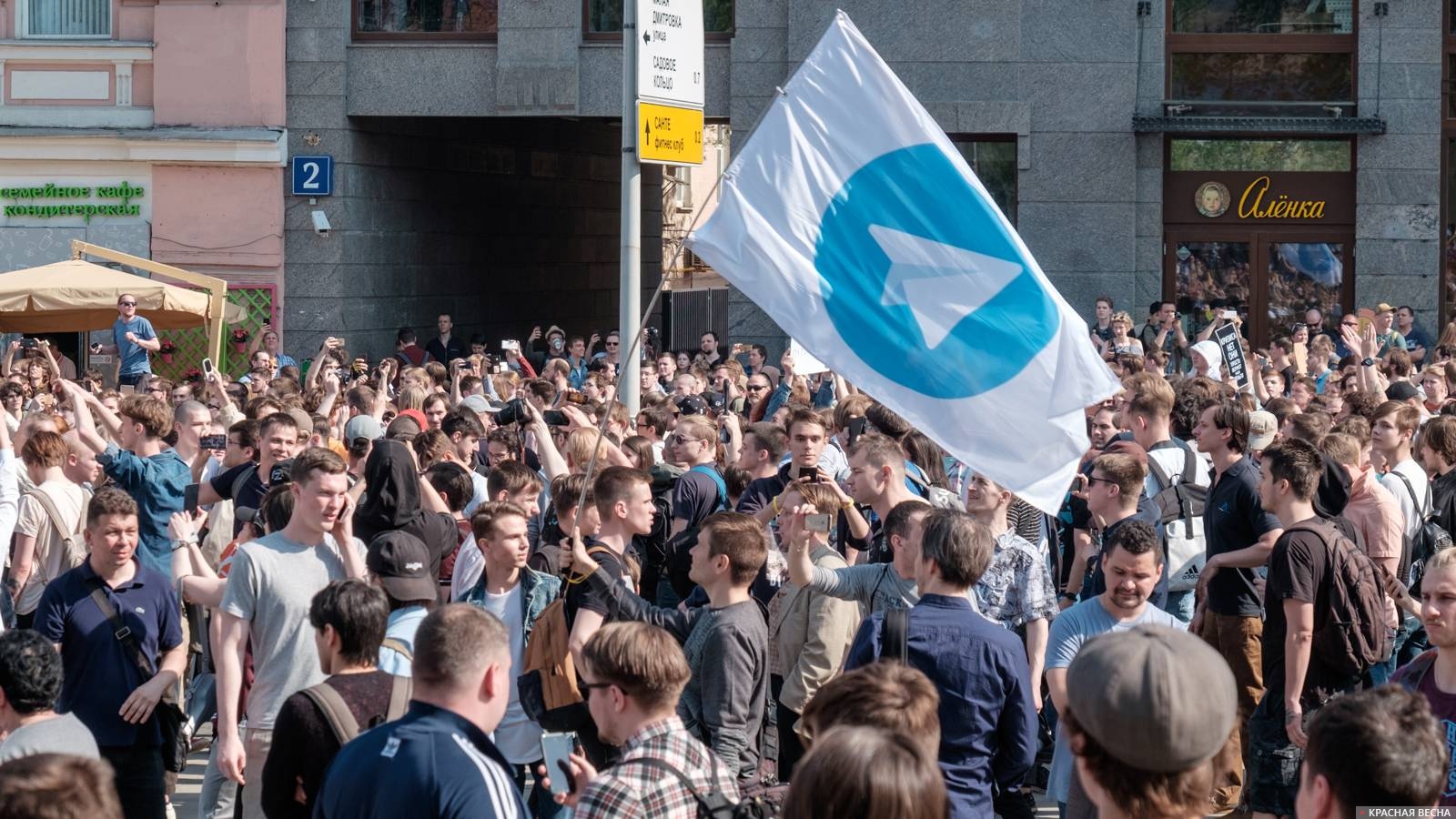 Пушкинская площадь в Москве 05.05.2018