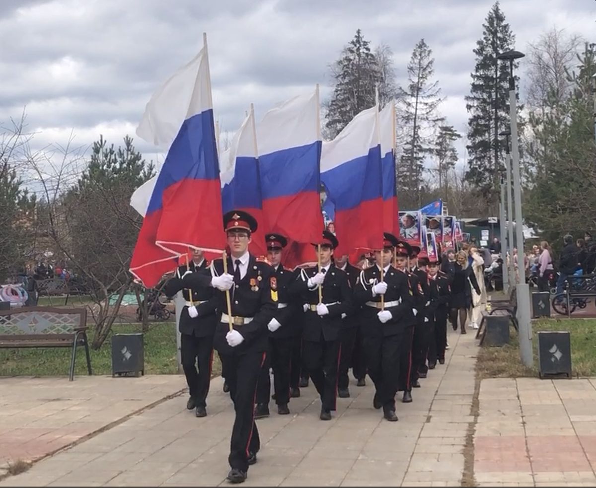 Колонна «Звездного маршрута». Краснознаменск, 12 апреля 2024