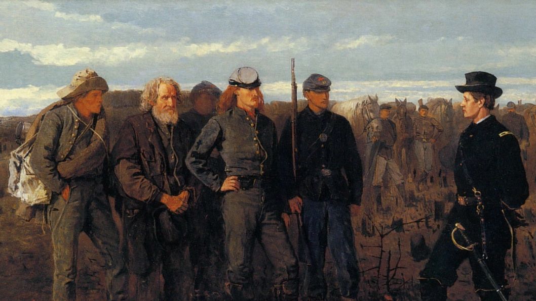 Уинслоу Хомер. Пленные с фронта. 1866