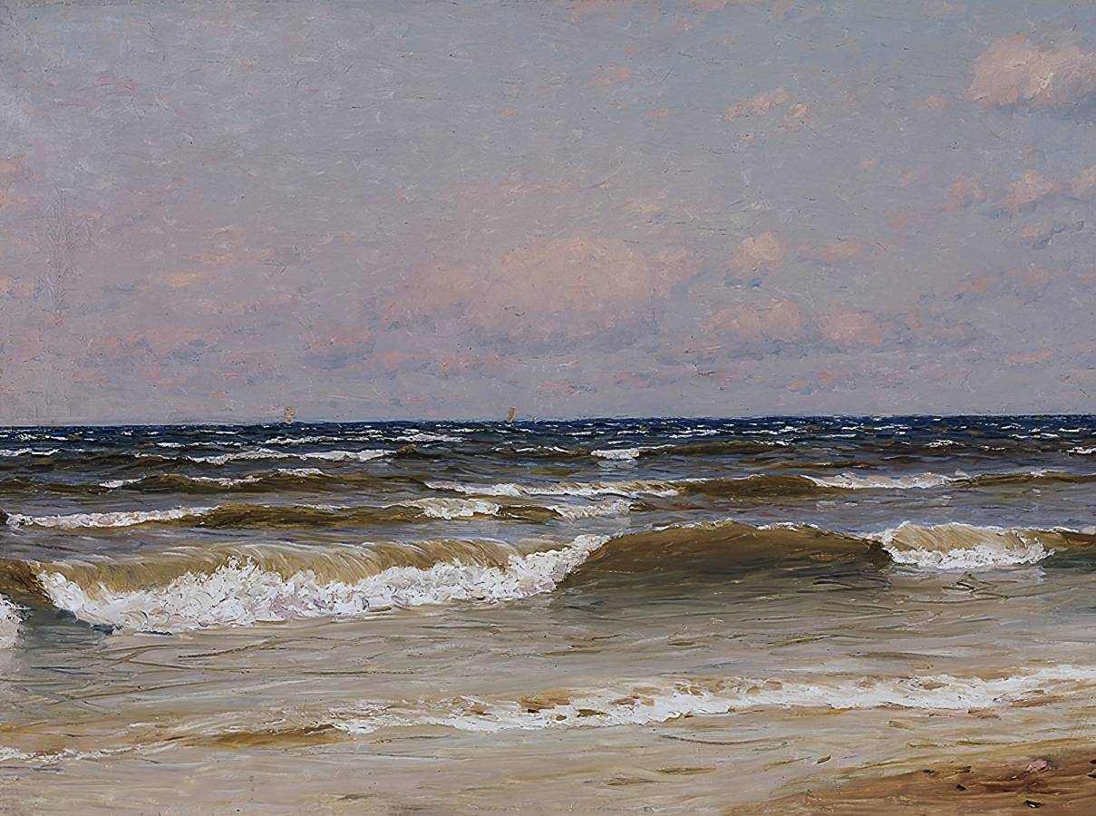 Николай Дубовский. Балтийское море. Прибой. 1895